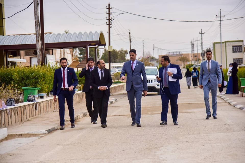 The Assistant President of the University for Administrative Affairs Visits the New Hostels Departments Building in Haditha